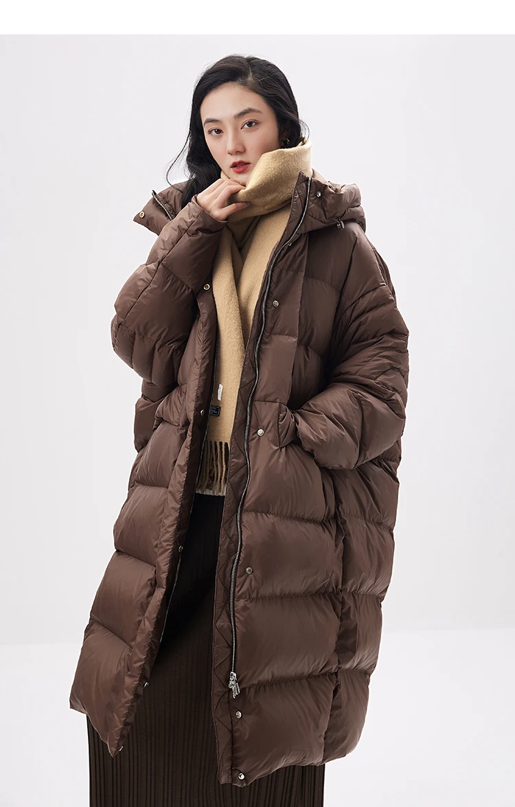 High Quality 90% White Goose Down Long Coat Women Winter Warm Abrigos Mujer  Casacos Femininos Inverno 2022 Jackets