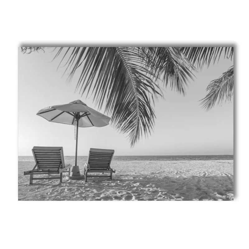 

Черно-белые пальмы арт-постер ARDOR