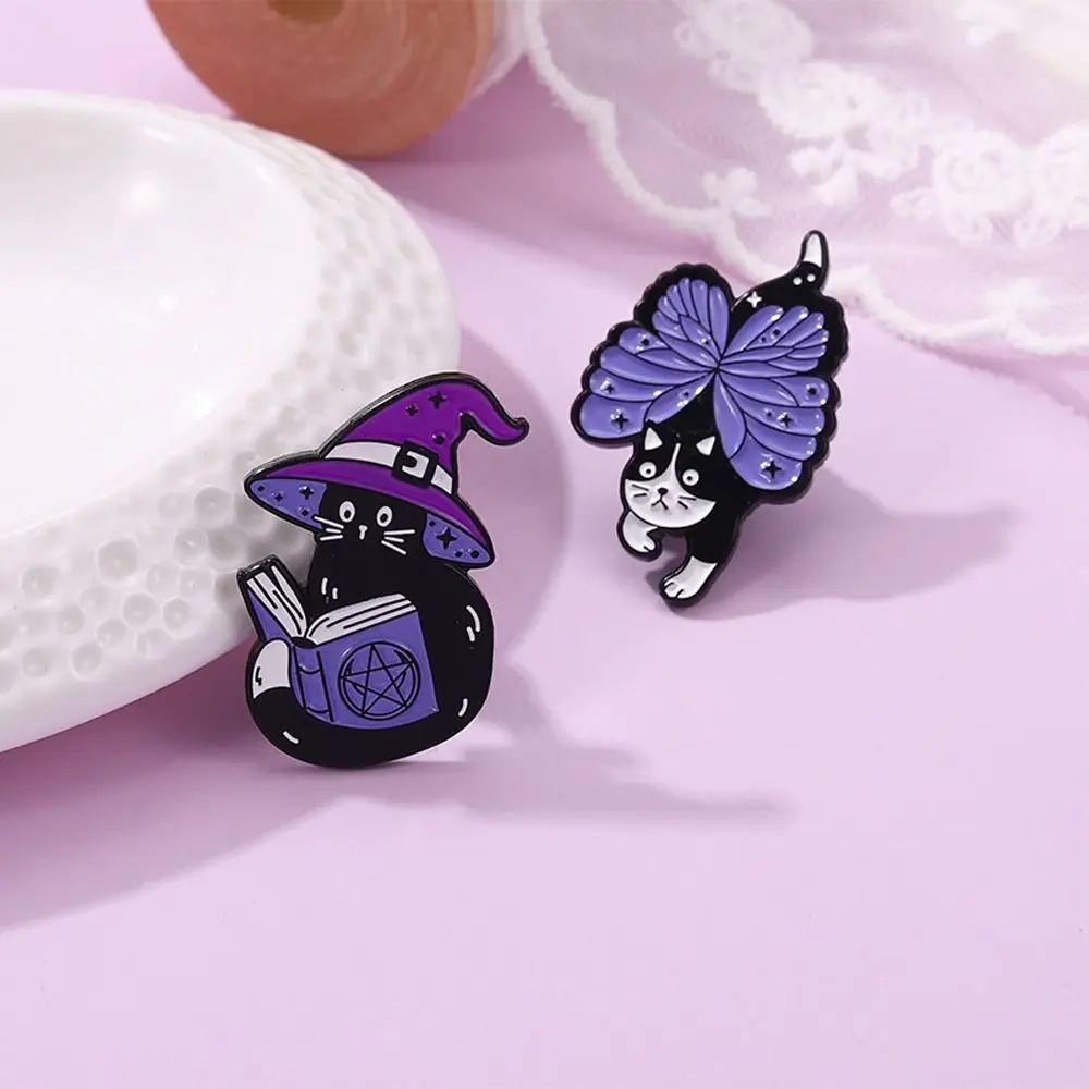 

Pin Casual Alloy Book Butterfly Girl Gifts Korean Style Brooch Fashion Jewelry Clothing Accessory Women Cat Brooch