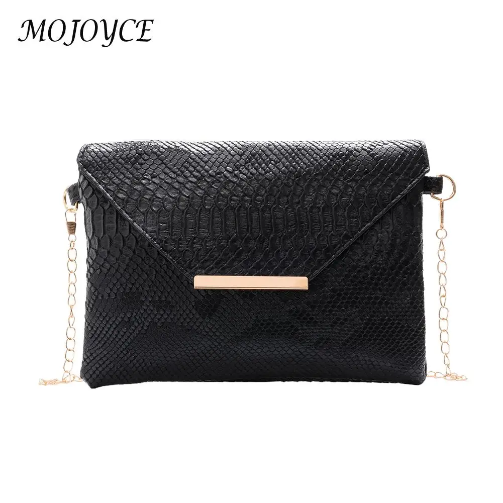 

Women PU Snake Print Big Capacity Messenger Bags Casual Chain Shoulder Wristlets Fashion Exquisite Shopping Bag