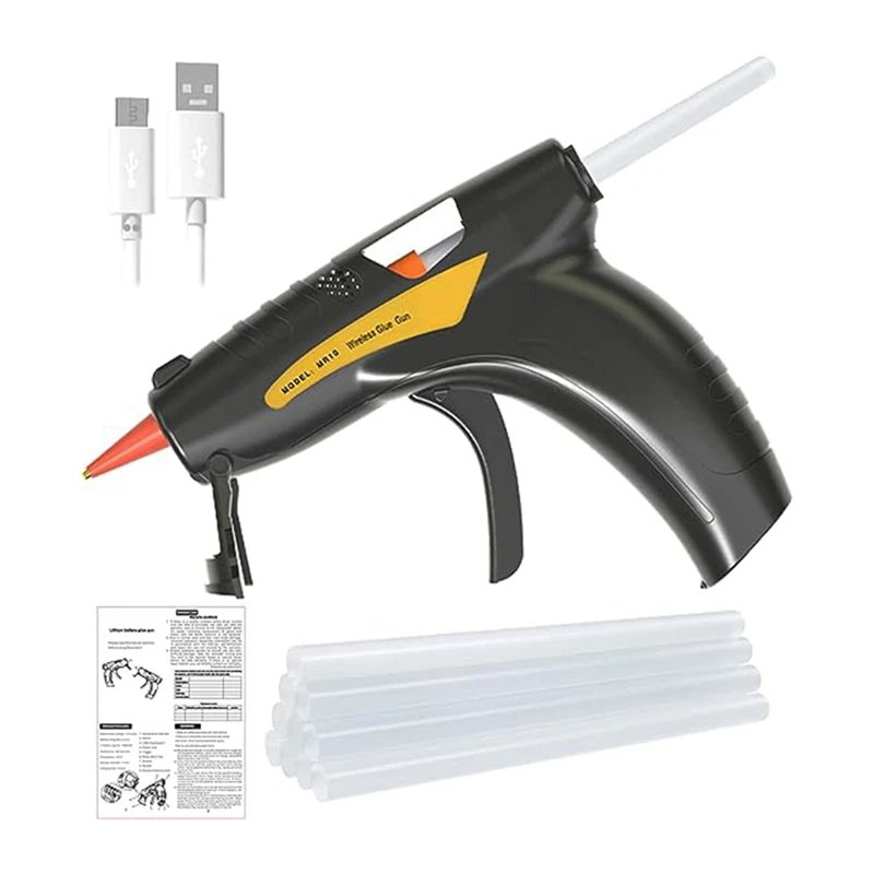 

Hot Melt Glue Machine With 50 Glue Sticks, Rechargeable, Manual Repair Stick Tool