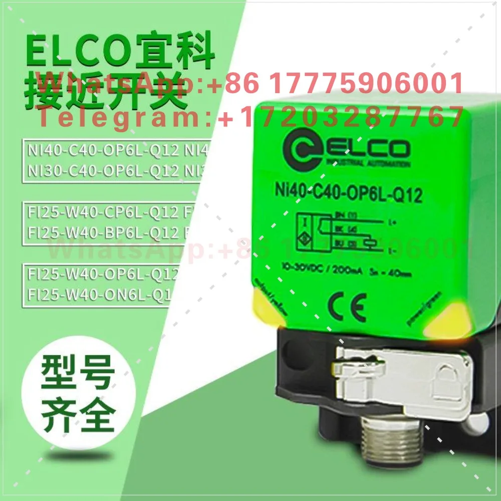 Фото Бесконтактный датчик ELCO NI40-C40-OP6L FI25-W40-ON6L CN BP NE LIU-Q12 №1