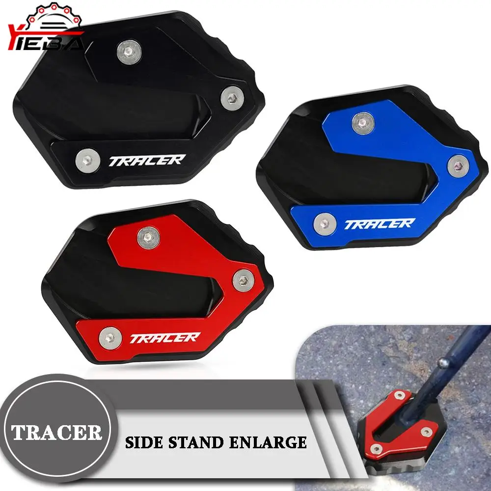 

MT09 FZ09 CNC Side Stand Enlarger Kickstand Enlarge Plate Pad For Yamaha MT-09 TRACER XSR 900 2015 2016 2017 2018 2019 2020 2021