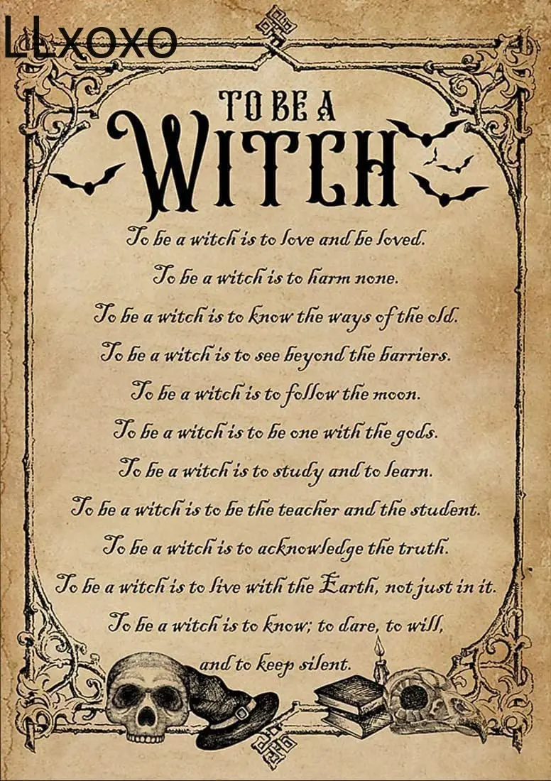 

Noete To Be A Witch List Wicked Witch Halloween Art Witch With Brooms Witch And Moon Art Metal Tin Sign Poster Wall Plaque Brown