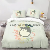 cartoon anime bedding sets my neighbor totoro duvet cover boys girls bed set luxury quilt comforter cover 23 pcs bedclothes