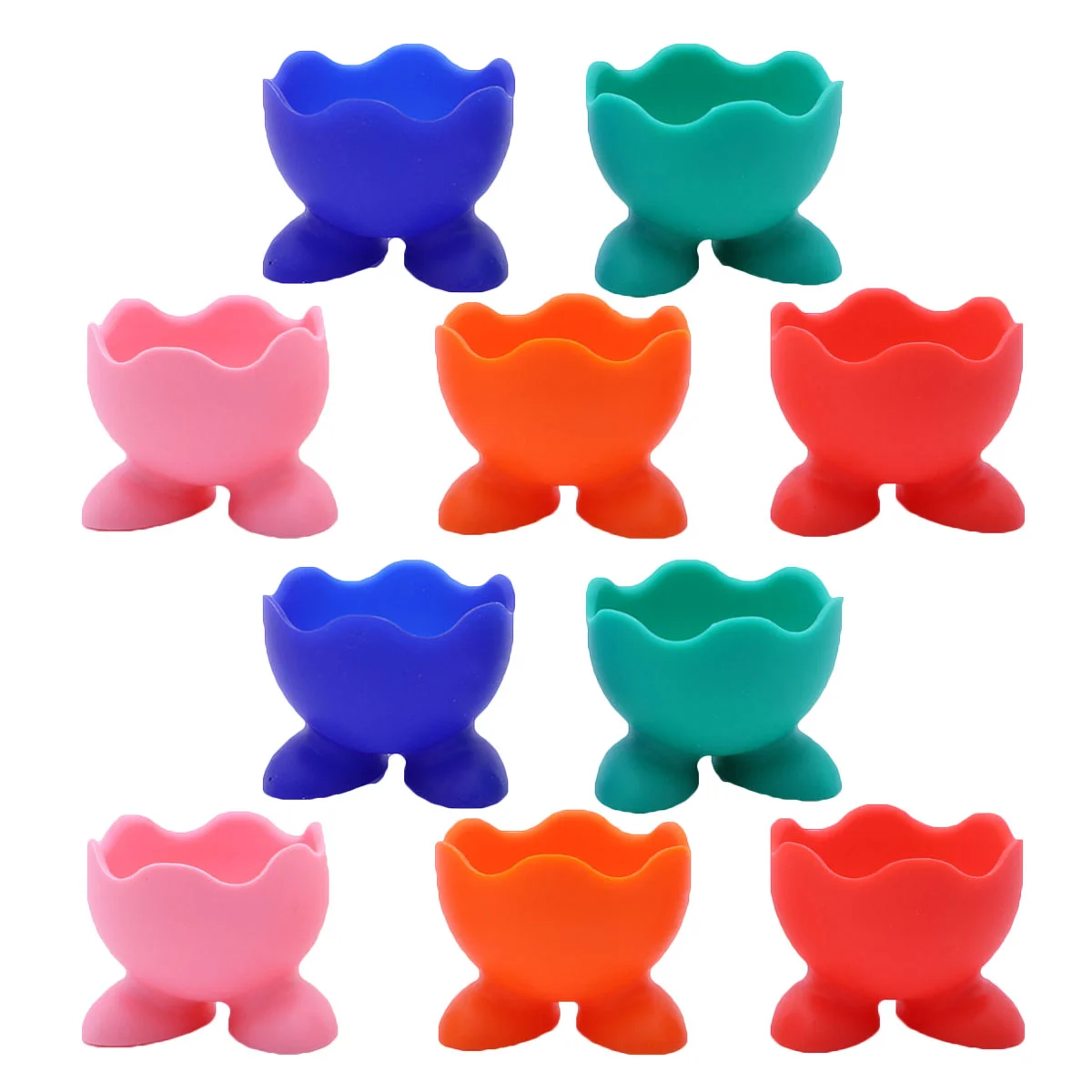 

10 Pcs Poached Egg Cups Kids Suit Poached Eggs Boiled Egg Holder Egg Holder Cup Child Makeup Pallette