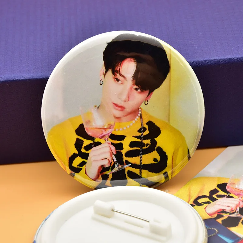 

Оптовая продажа, брошь с фотографией Kpop Bangtan Boys, карта Сеула, пресона, значки, значки, булавка для кнопки