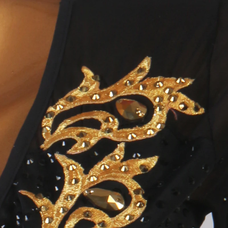 Новое дешевое черно-белое градиентное платье для бальных соревнований с длинным