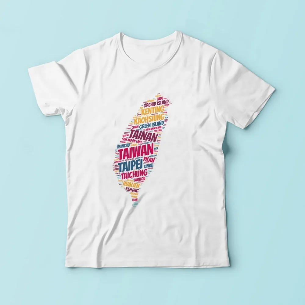 Мужская футболка с коротким рукавом новая белая Повседневная рубашка принтом