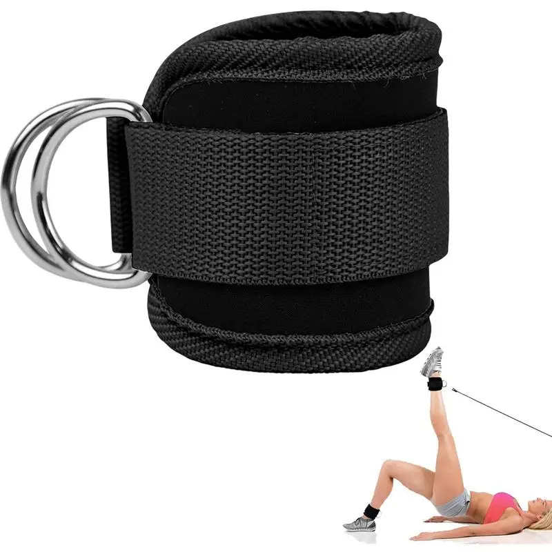 

Нейлоновые ремешки на щиколотке для упражнений в спортзале, D-образное кольцо для тренировок в тренажерном зале