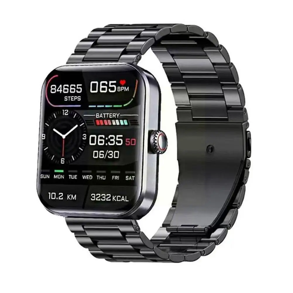 

Умные часы F57L D6A9 с HD-экраном 1,91 дюйма для мужчин и женщин, профессиональный спортивный смарт-браслет с датчиком уровня сахара в крови и температуры