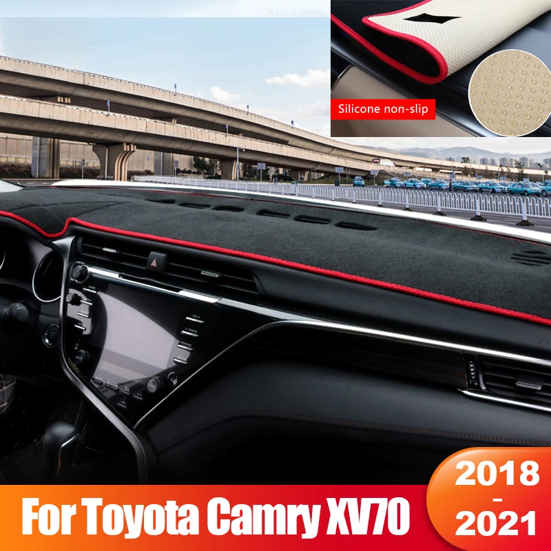 

For Toyota Camry 70 XV70 2018 2019 2020 2021 Car Dashboard Sun Shade Cover Pad Instrument Platform Desk Mats Carpets Accessories