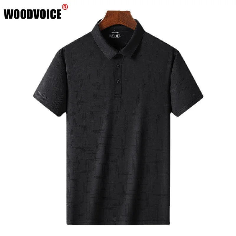 

Summer Men's Lapel Polo Shirt Short Sleeve T-Shirt Solid Color Simple High Quality Simple Large Size Male Polo Shirt M-5XL