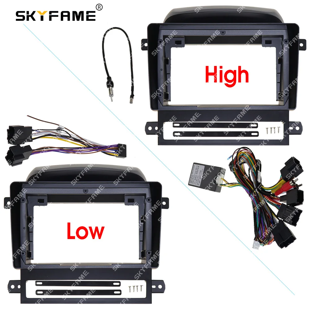 SKYFAME Car Frame Fascia Adapter Canbus Box Decoder For Chevrolet Captiva Android Radio Dash Fitting Panel Kit