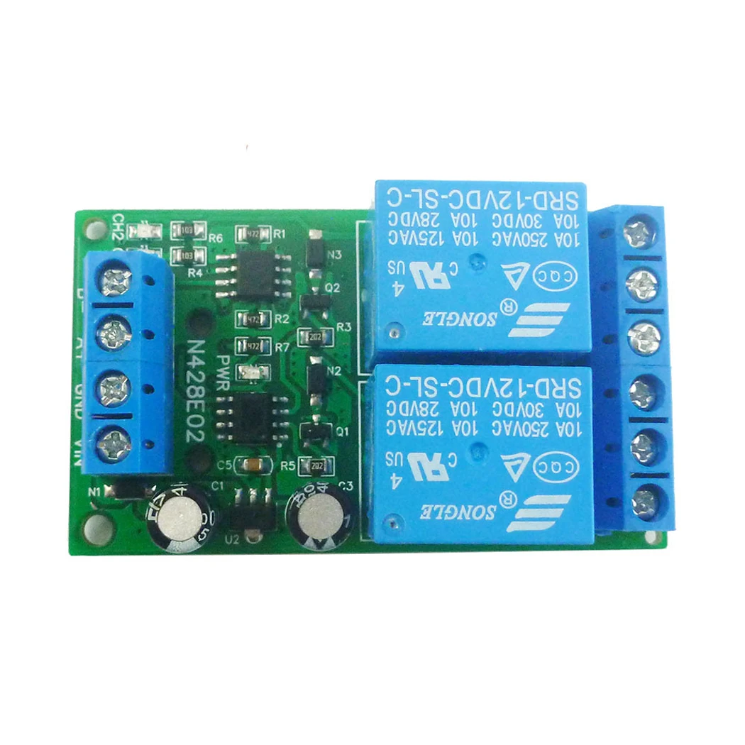 DC12V RS485 Modbus RTU Relay Module UART Serial Port Switch PLC Digital Output Expansion Board Support 03 06 16 Function Code