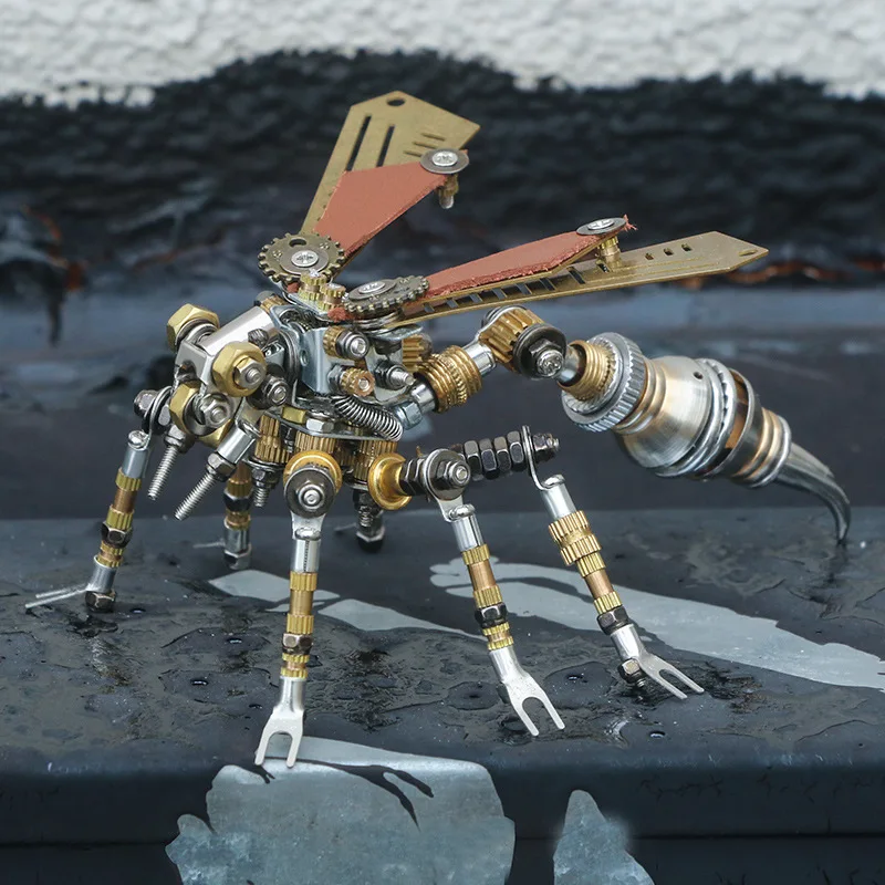 

Mechanical Insect Figurines 3D Metal Assembly Model Crafts Children's Gifts Desktop Ornaments Office Home Decoration Accessories