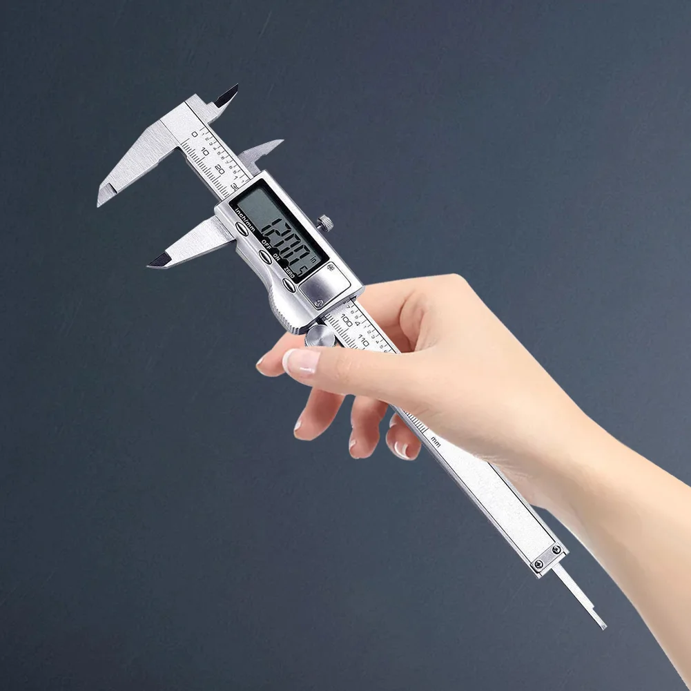 Цифровой штангенциркуль 150 мм/6 дюймов измерительный инструмент из нержавеющей