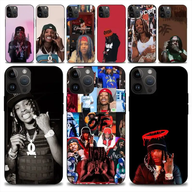 

Rapper K-King Von Phone Case For iphone 14 13 12 11 Pro Max Mini X 7 8 Soft Case