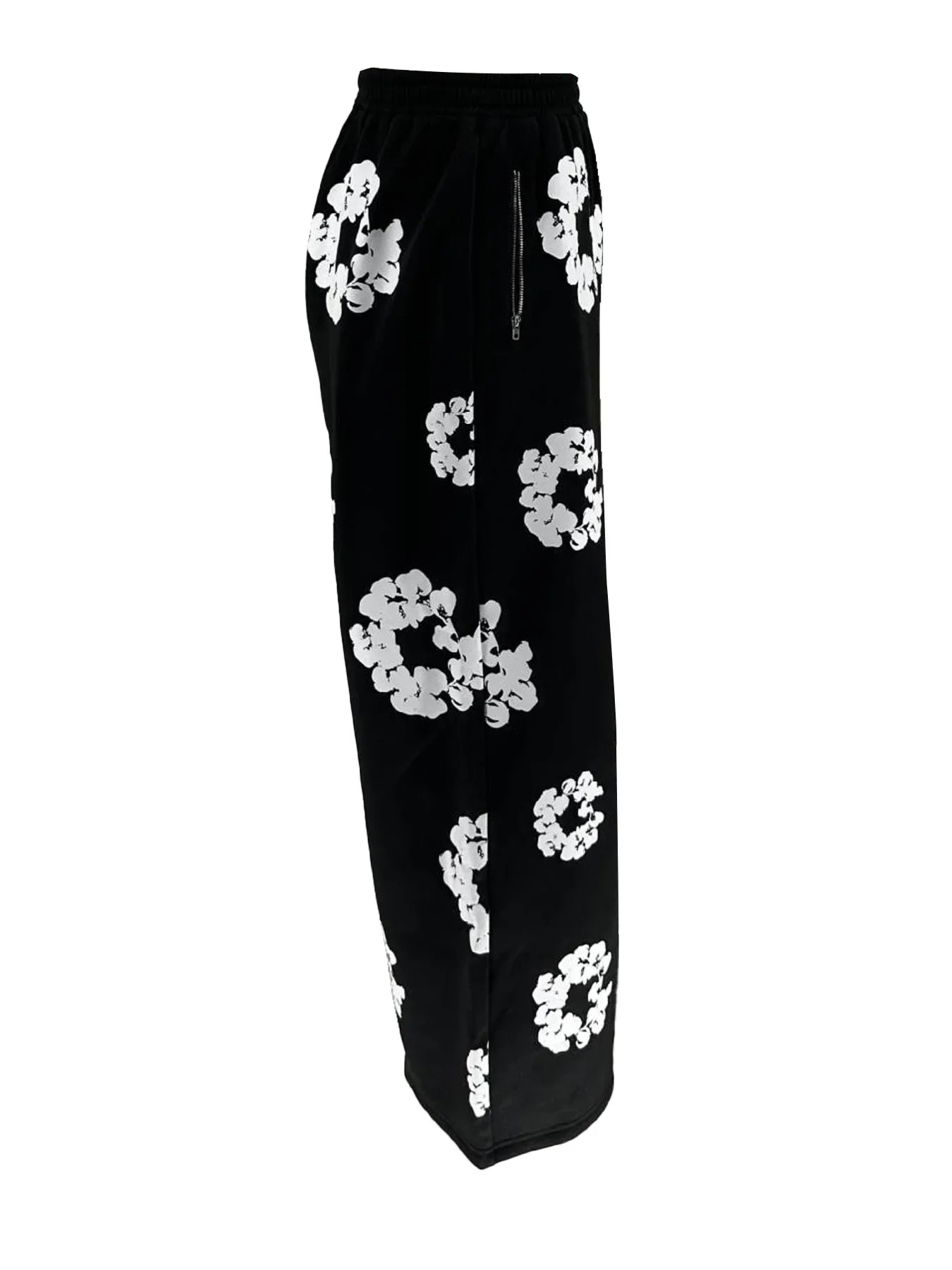 Брюки-джоггеры прямые с принтом весна 2024