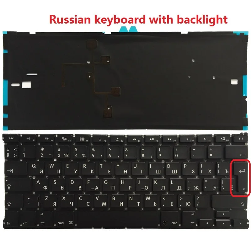 НОВАЯ клавиатура для ноутбука Macbook Air 13 дюймов A1466 A1369 MD231 MD232 MC503 MC504 2011-2015 США
