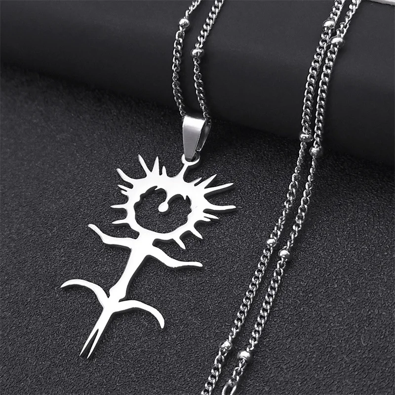 Новинка 2024 г. уличная личность в стиле Харадзюку из нержавеющей стали модный