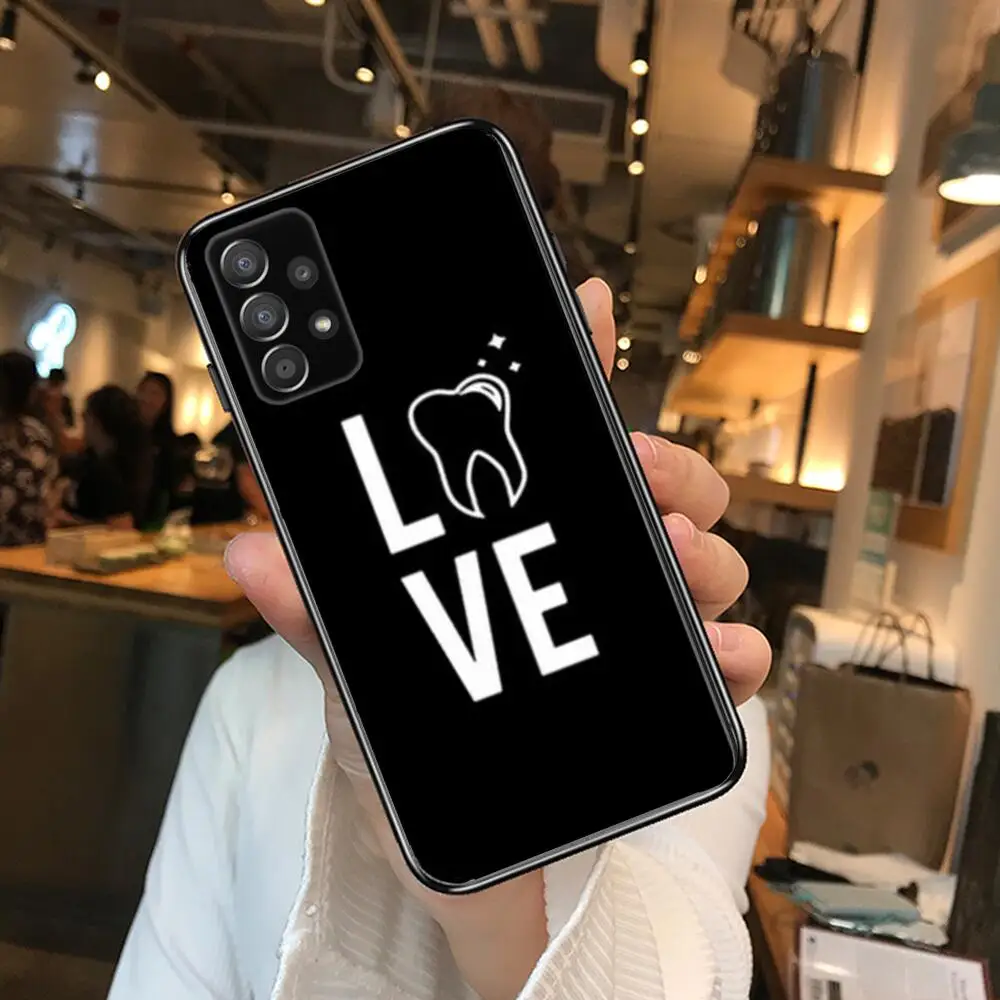 Чехол для телефона с рисунком зубьев дантиста корпус Samsung Galaxy A70 A50 A51 A71 A52 A40 A30 A31 A90