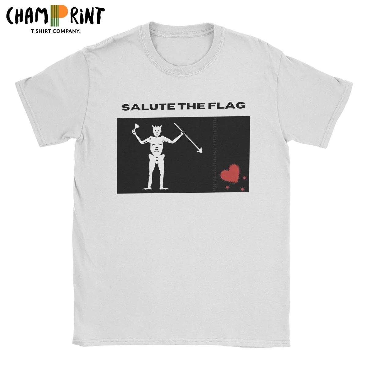 

Men's T-Shirt Salute The Black Flag Novelty Pure Cotton Tees Short Sleeve Our Flag Means Death T Shirt O Neck Clothing Summer