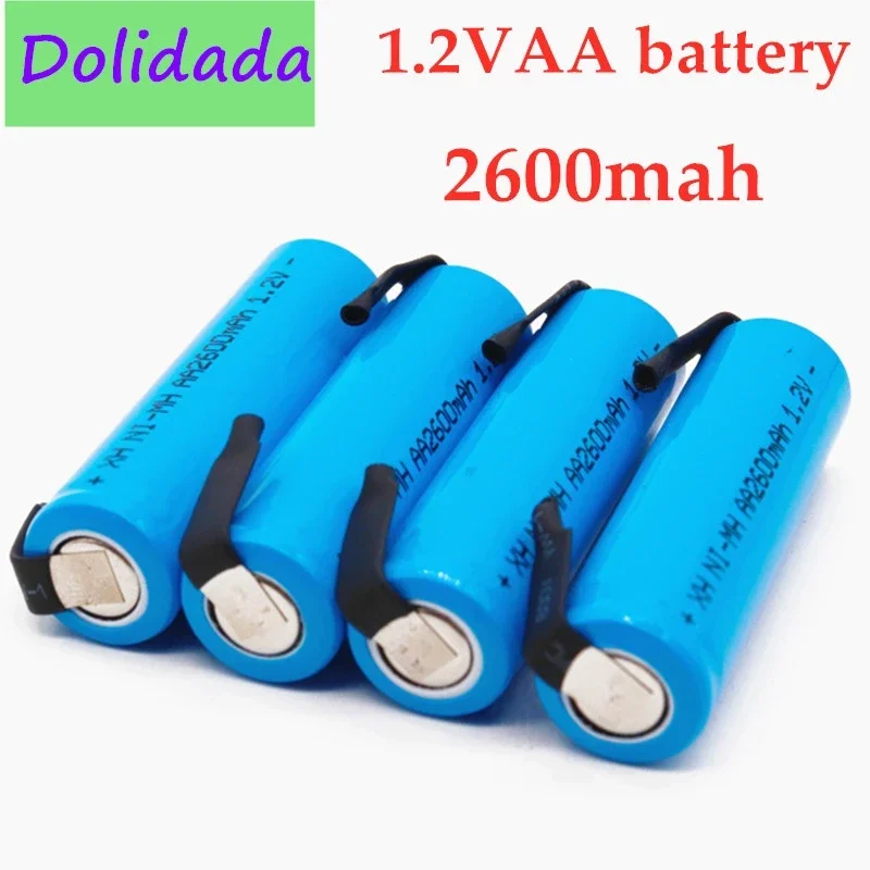 

Cell Pack 1.2V AA Battery 2600mAh, 2A Ni-MH, Blue Pin Housing for Philips Electric Shaver, Brus aaa rechargeable battery