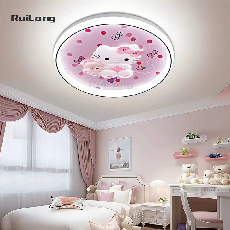 Милый потолочный светильник в виде животного медведя детская спальня люстра