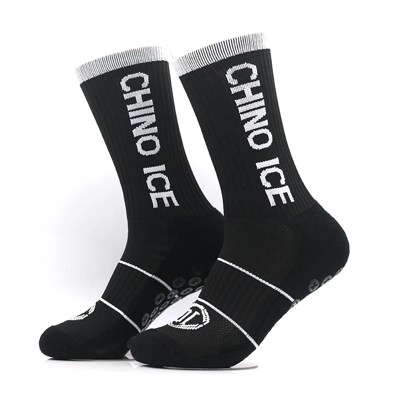 Absorb Sweat Outdoor Football Socks Anti Slip Soccer Sports Men Womens Sport Socks Square friction Film Thickened Towel Bottom