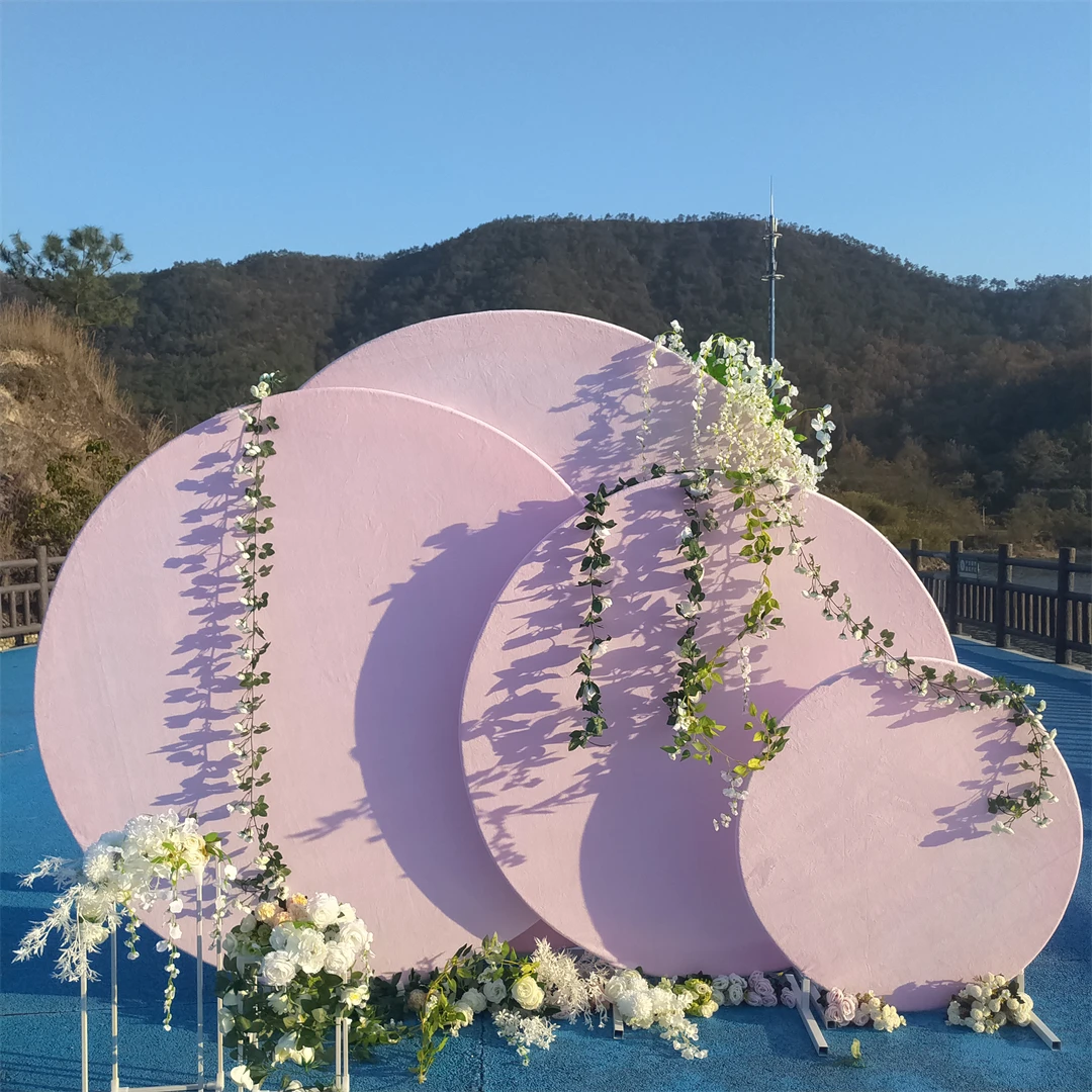 

Circle Wedding Arch Decoration Birthday Dinner Scene Layout Props Outdoor Garden Gardening Round Arch Shelf Wedding Decoration