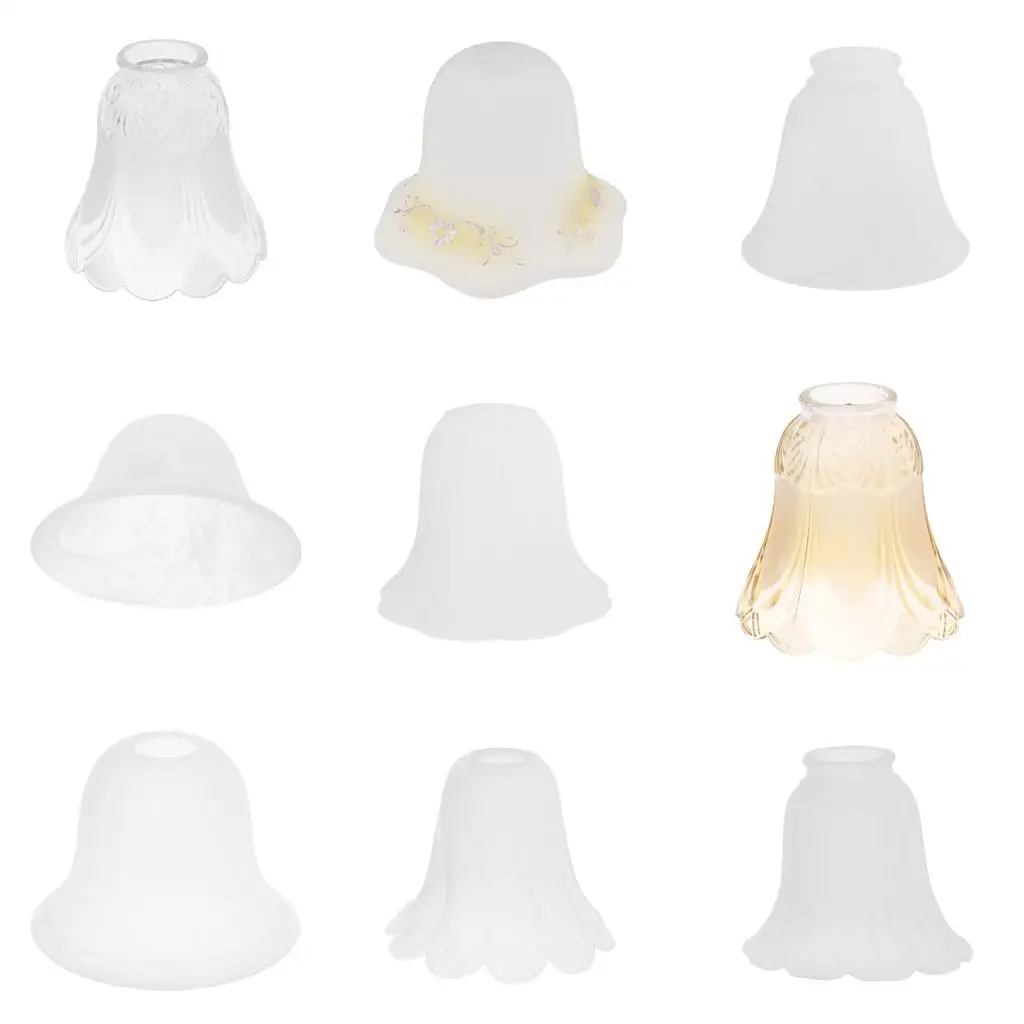 

Replacement Ceiling Fan Vanity Chandelier Frosted And Clear Glass Shade 7