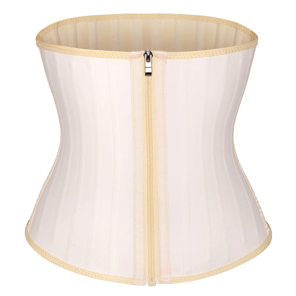 

Латексный корсет на молнии спереди, 25 стальных костей