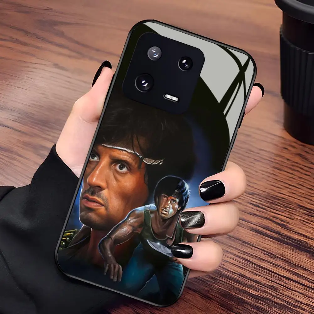 Чехол для телефона First Blood John J. R-rambo для Xiaomi 17 15 14 13 12 Mi 11 X T Ultra Pro Lite 5G, черный, стеклянный (art.: 3920dbc790d54) - 3920dbc790d54