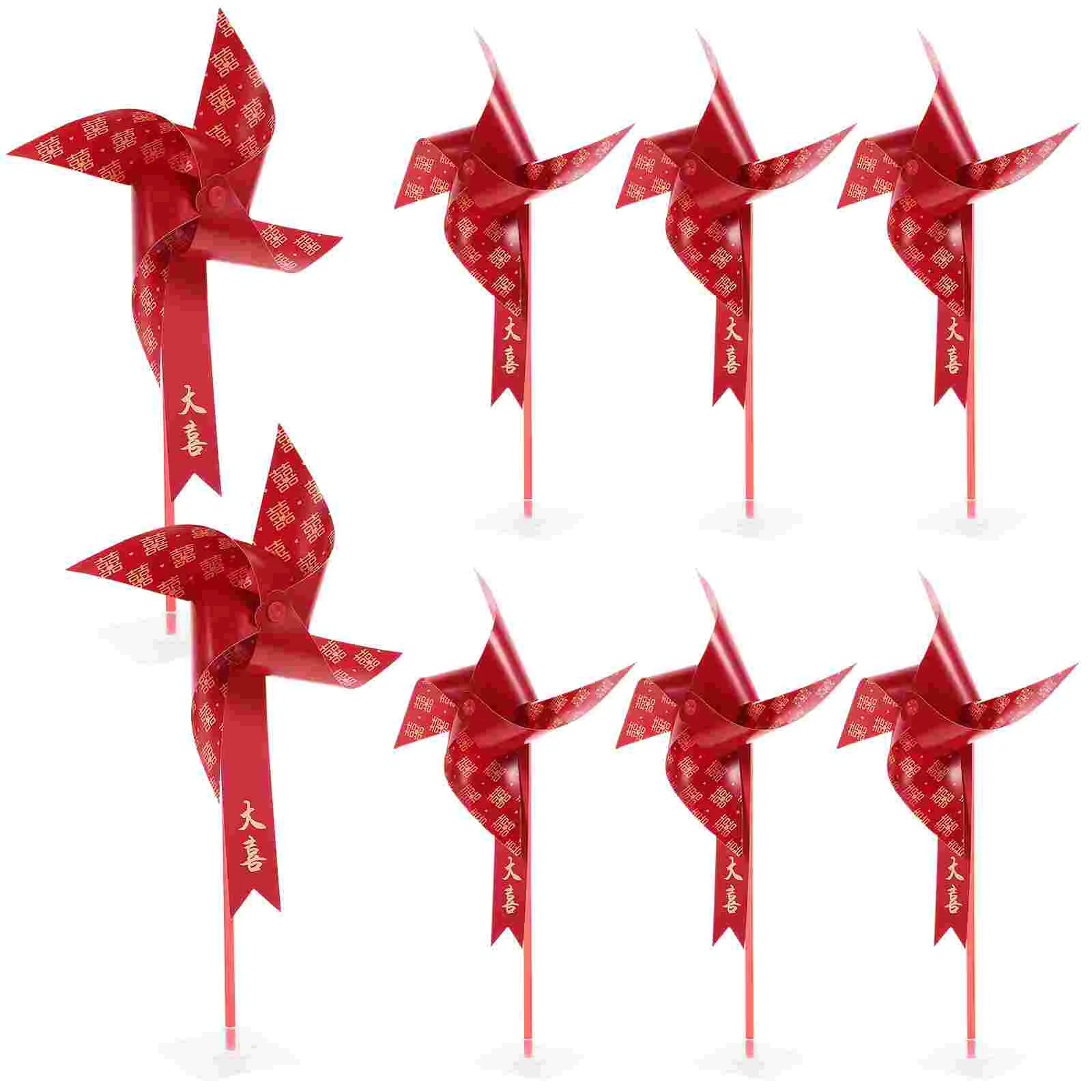 

10 Pcs Props Outdoor Landscape Decor Wedding Decoration Decorations Decorative Pinwheel Paper Lawn Party Craft Spinners