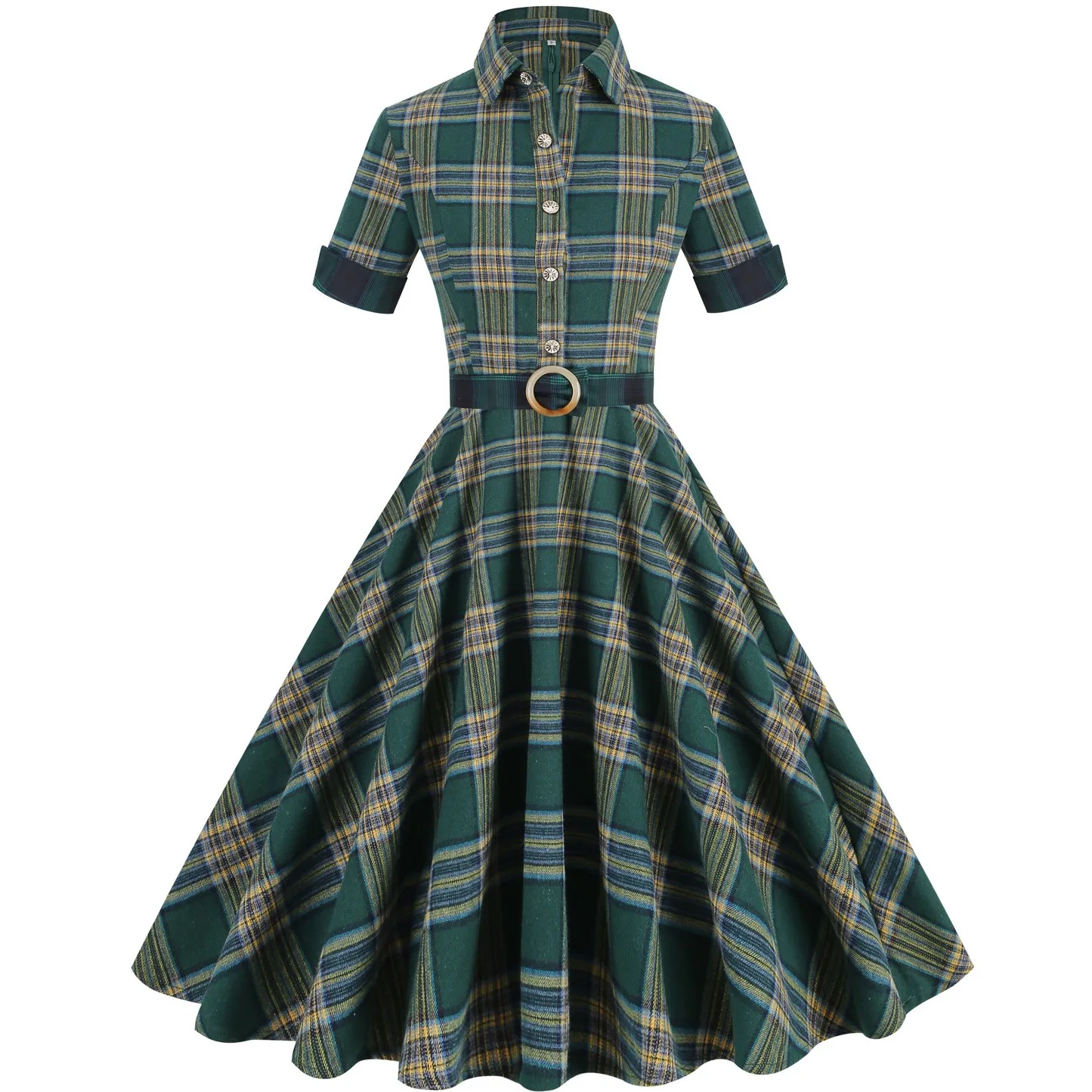 Женское винтажное платье в стиле рокабилли