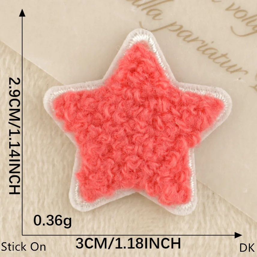 Наклейка на 10 шт. Полотенце Сердце Звезда Вышитые нашивки Одежда Шляпа Сумка