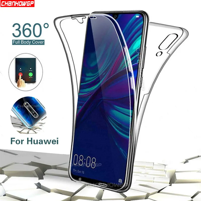 360 полностью прозрачный мягкий чехол для Huawei P30 P20 P Smart Plus Y5 Y6 Y7 Prime Y9 2019 Honor 8S 20S 10i 20 10