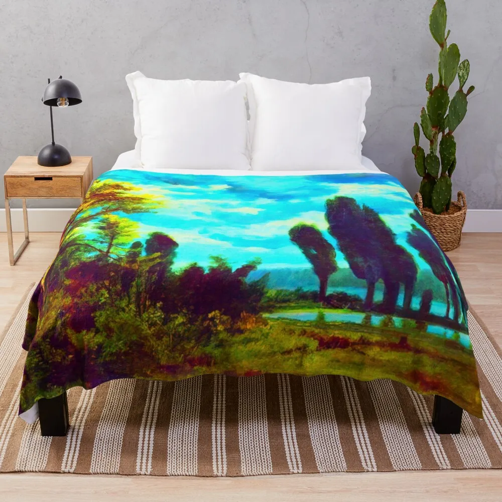 Пейзаж Arkhyp Kuindzhi Vibante Edition пледы диван-кровать лохматое одеяло для среды