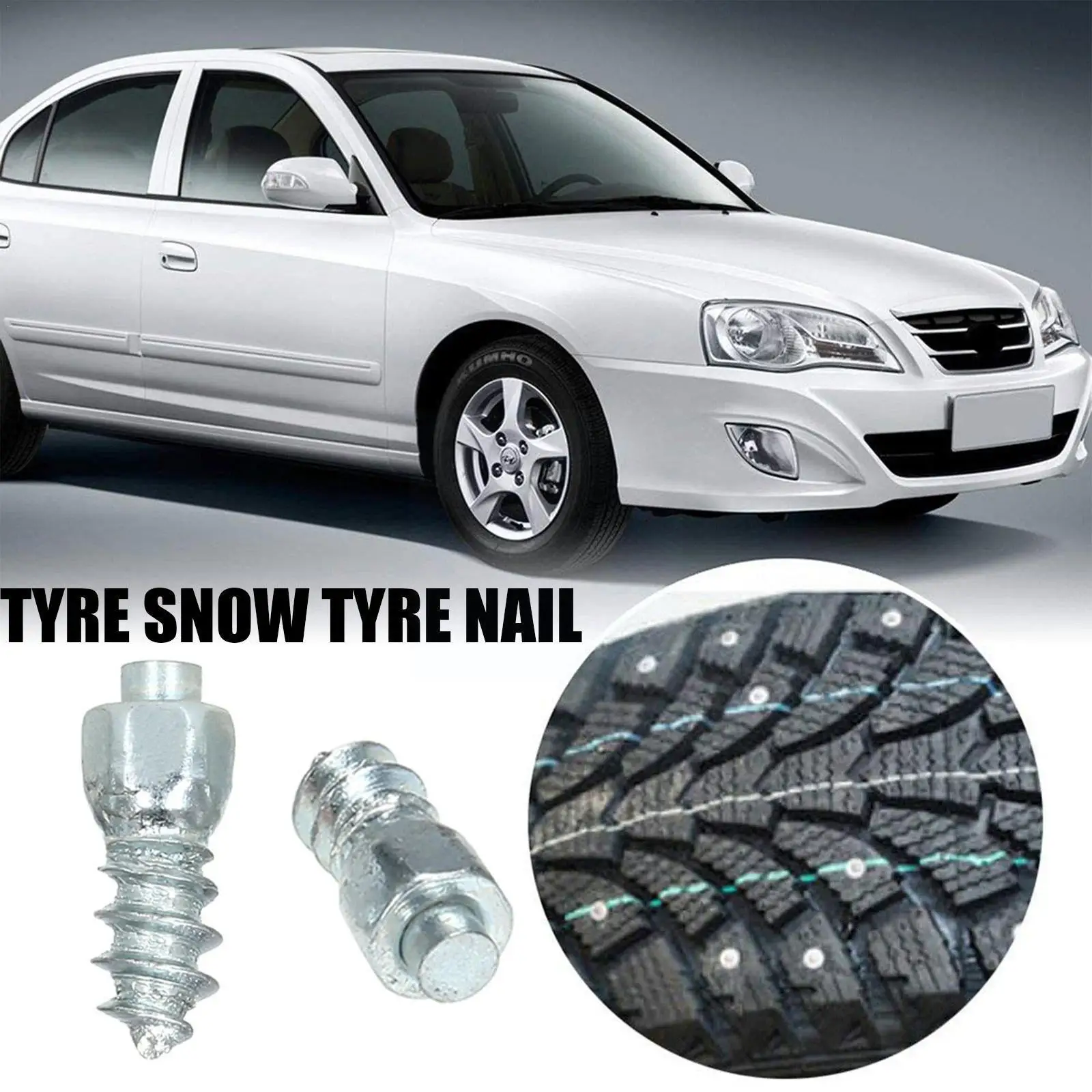 

200pcs Automobile Tire Stud Anti-skid Screw Bicycle Anti-skid Nail Winter Bicycle Wear-resistant Anti-skid Tire Tire R9k6