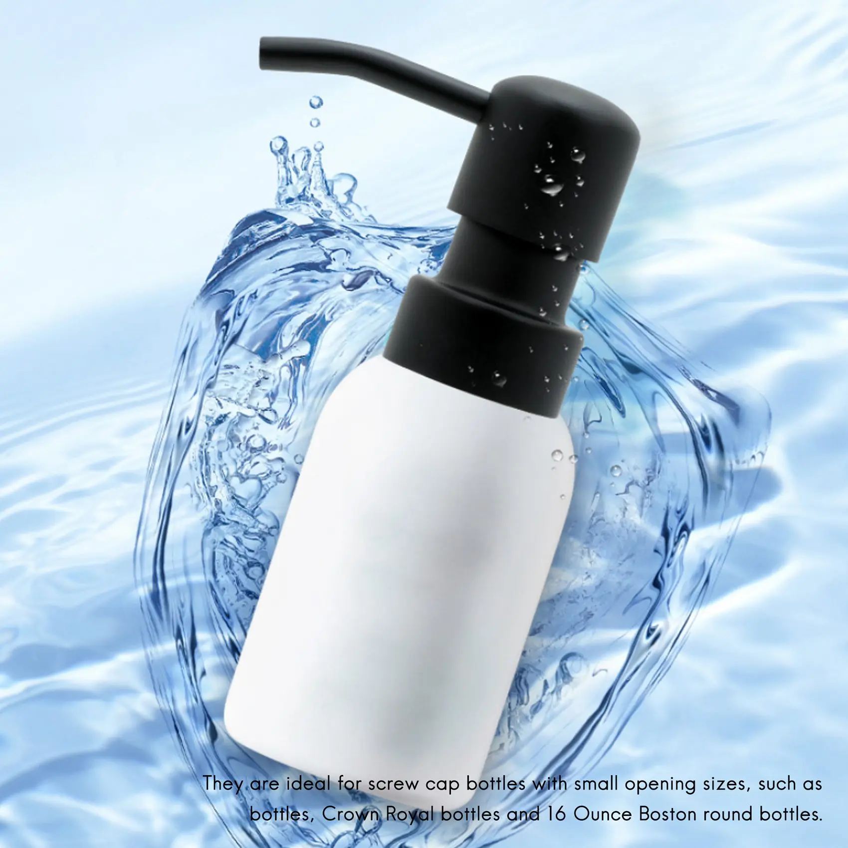 Диспенсер для мыла сменный насос 4 шт. нержавеющий из нержавеющей стали с черным