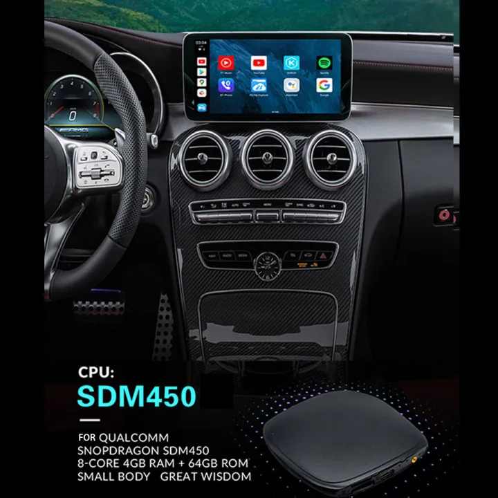 

2022 New UX999 Pro CP-308 Ai Box Android 9.0 Auto Adapter Carplay Dongle Radio 2Din Android Car Accessories For Mazda(black)