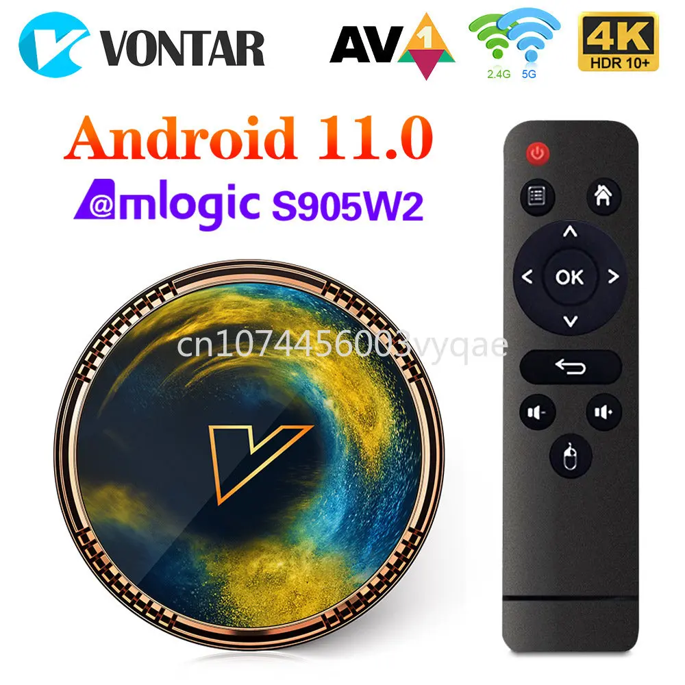 

Vontar X2 Smart Tvbox Android 11 Amlogic S905w2 Dual Band
