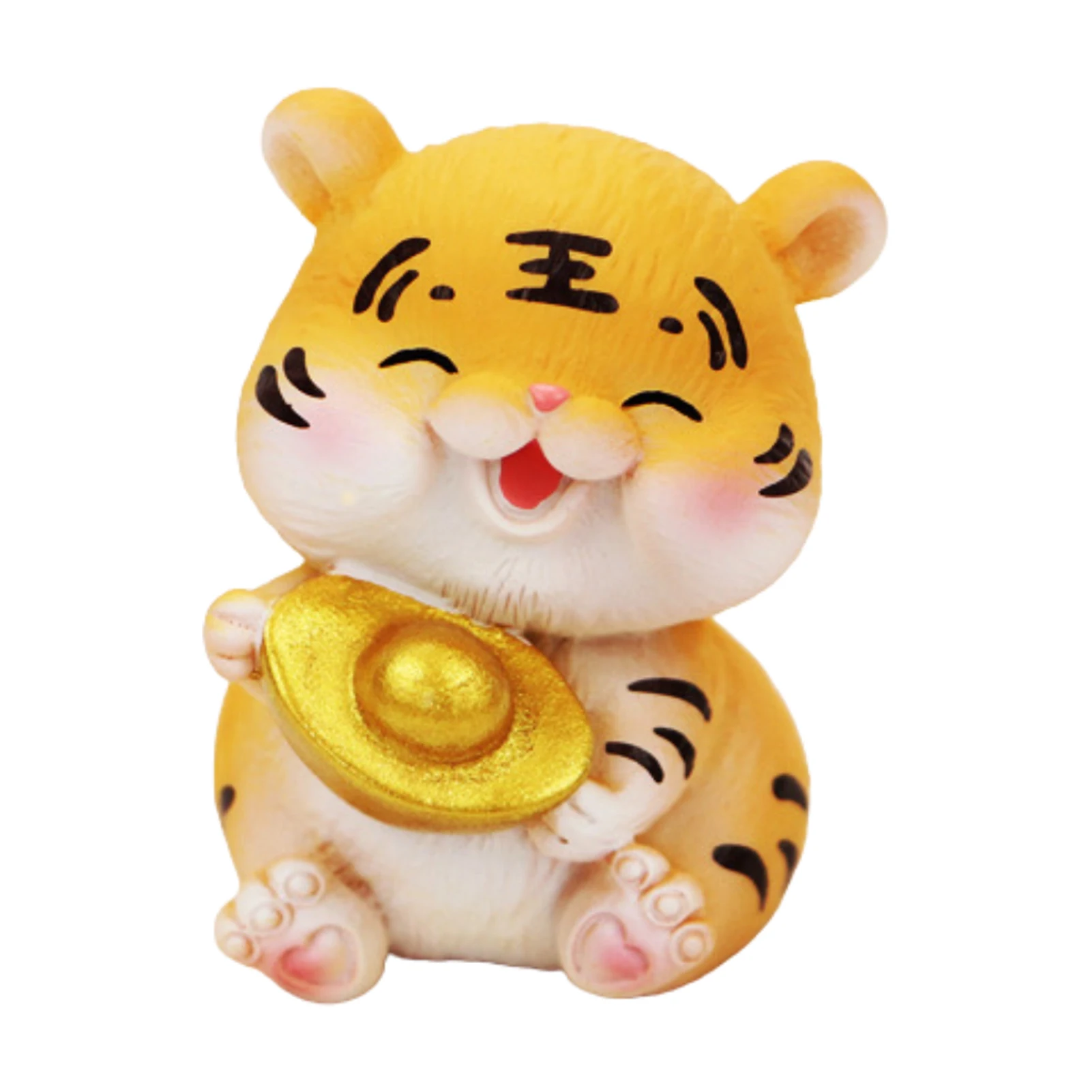 

2022 Tiger Desktop Ornament - Cute Tiger Statue Mascot - Miniature Tiger Figures - Tiger Toy for Kids Birthday Gift Spring Festi
