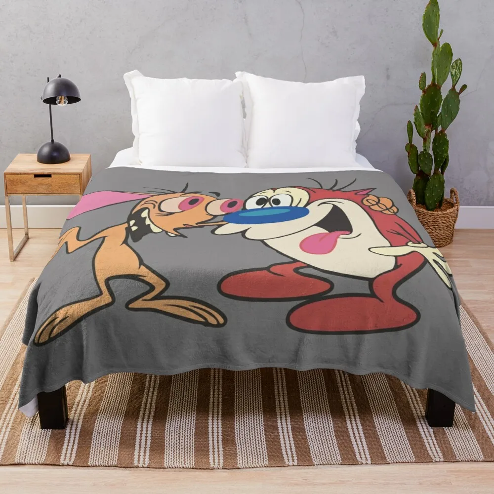 

Роскошное дизайнерское одеяло Ren and Stimpy BFF