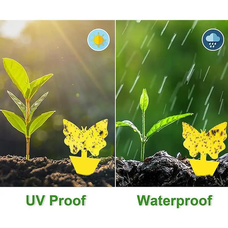 12 шт. прочные Желтые Липкие Ловушки для насекомых |