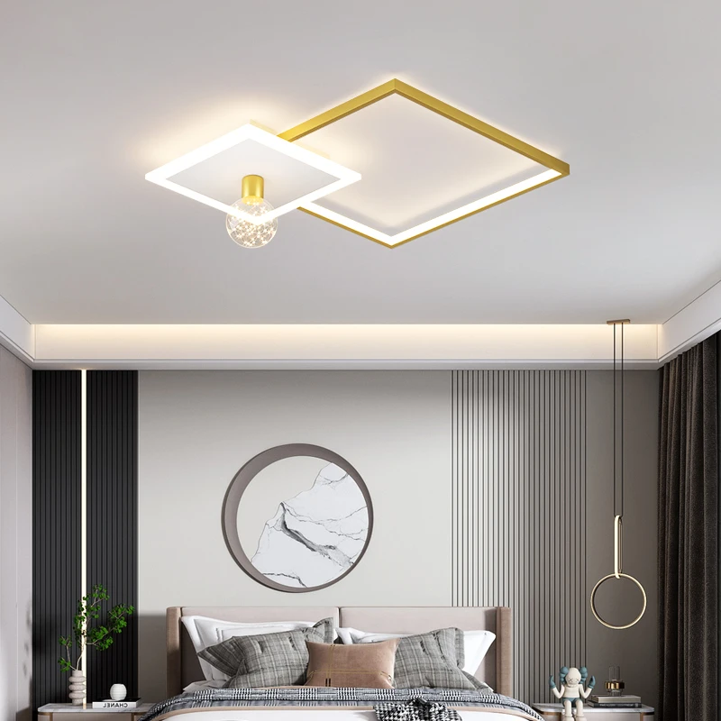 

Nordic Light luxury ultra-thin bedroom ceiling lamp modern simple living room lamp household study restaurant led ceiling lamp