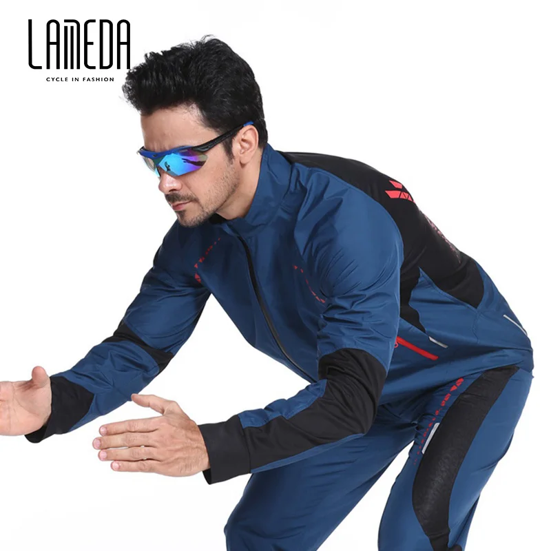 

LAMEDA Men New Spring Cycling Jacket Windproof Breathable MTB Jersey Cycling Pants Waterproof Windbreaker Sportswear Climbing