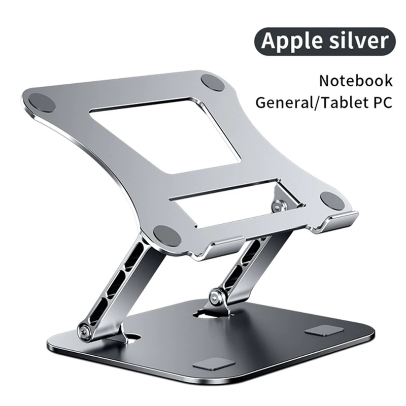 Laptop Stand Adjustable Aluminum Alloy Notebook Stand Compatible For 10-17 Inch Laptop Desk Portable Fold Laptop Holder