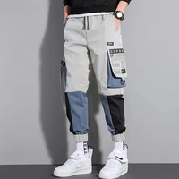 fashion loose casual pants graffiti print overalls mens loose straight casual drawstring drawstring pants mens sports pants